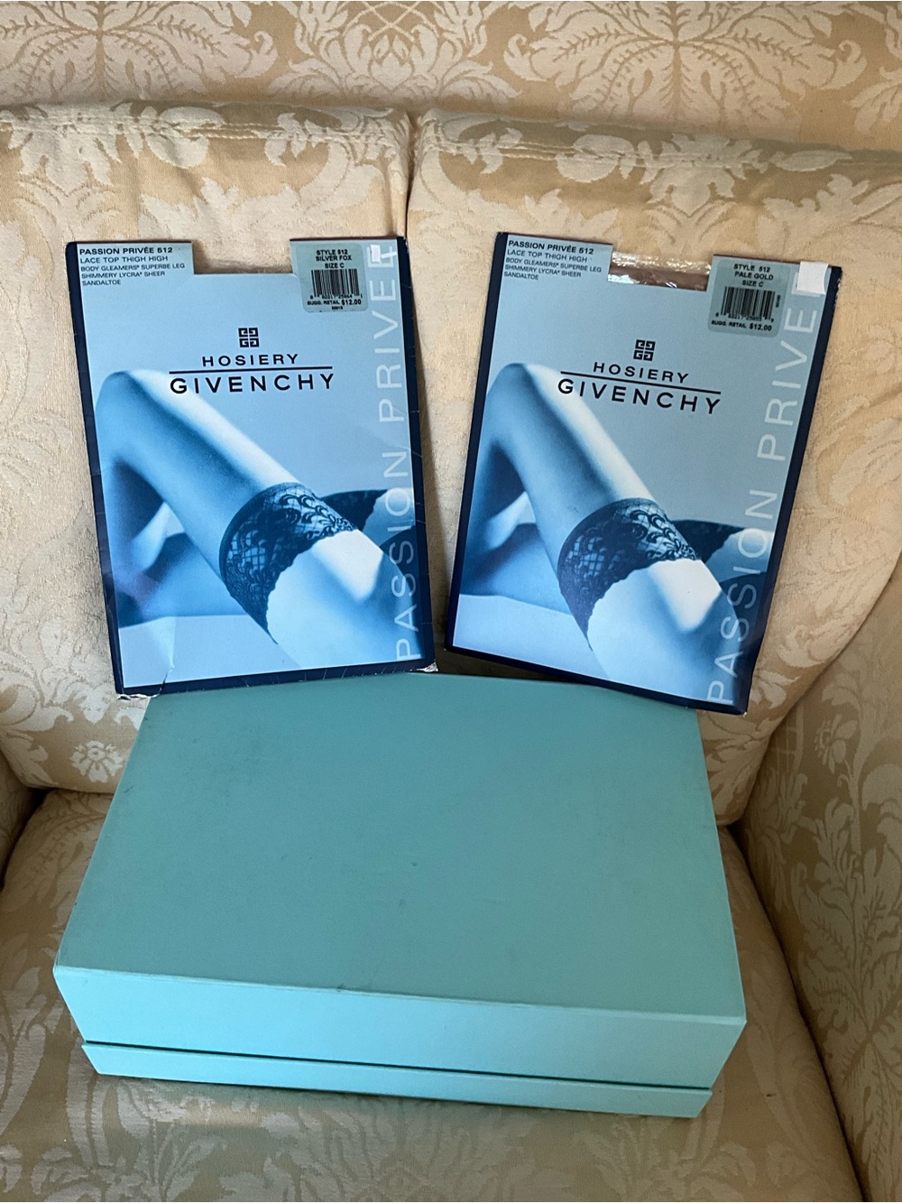 Givenchy Silver and Gold Hosiery